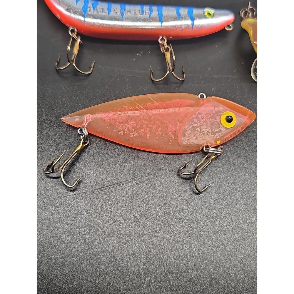 Rare Cotton Cordell Super Spot, Tail Chaser Manns, Wee Frog Rebel. Vintage